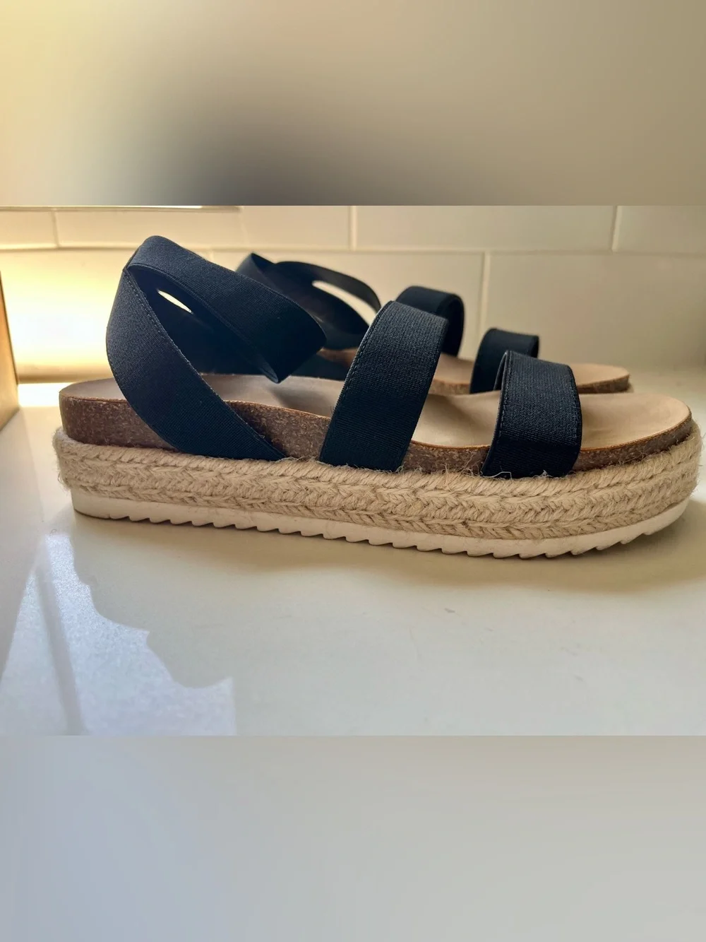 Steve Madden Kids Kimmie - Black Elastic-Strap Espadrille Sandals kids 4